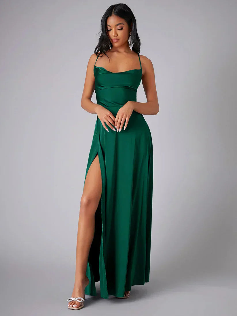 Elara | Women’s Elegant Spaghetti Strap Maxi Dress