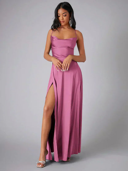 Elara | Women’s Elegant Spaghetti Strap Maxi Dress