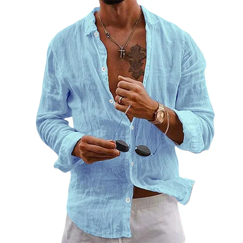 Alex | Men’s Classic Linen Shirt