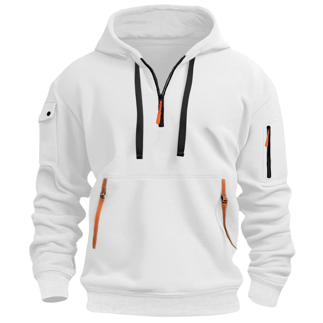 Orvane | Men’s Urban Utility Hoodie with Half-Zip Design