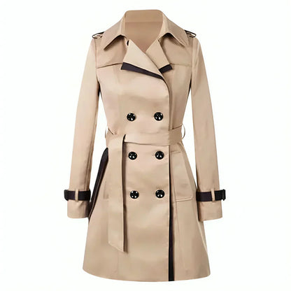Cortelle | Women’s Short Double-Breasted Trench Coat with Belt