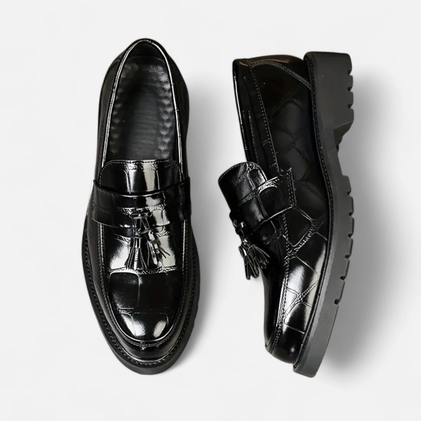 Antonio | Men’s Loafers – Vintage Fringe Elegance