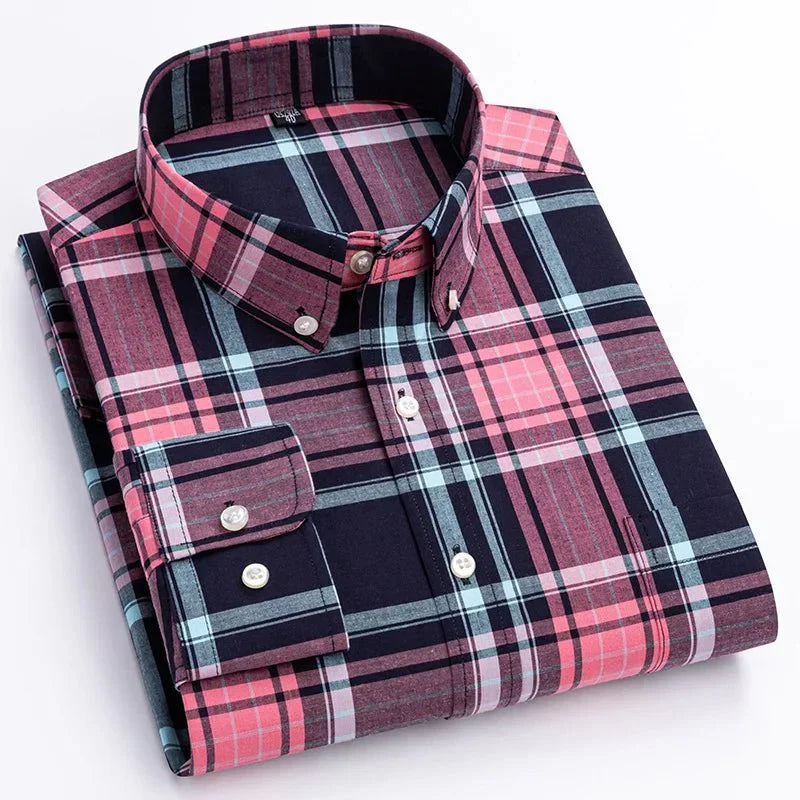 Huxley | Men’s Casual Plaid Button-Down Shirt