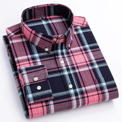 Huxley | Men’s Casual Plaid Button-Down Shirt