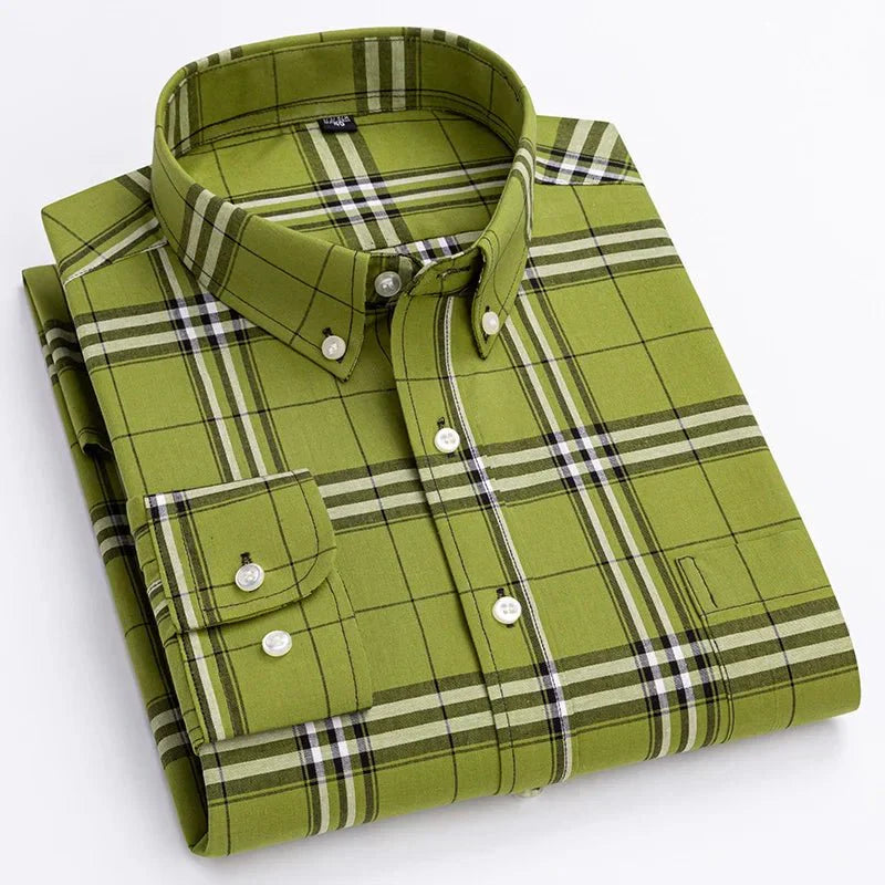 Huxley | Men’s Casual Plaid Button-Down Shirt