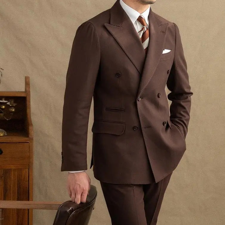 Montreux | Men’s Double-Breasted Two-Piece Suit with Peak Lapel