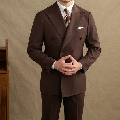 Montreux | Men’s Double-Breasted Two-Piece Suit with Peak Lapel